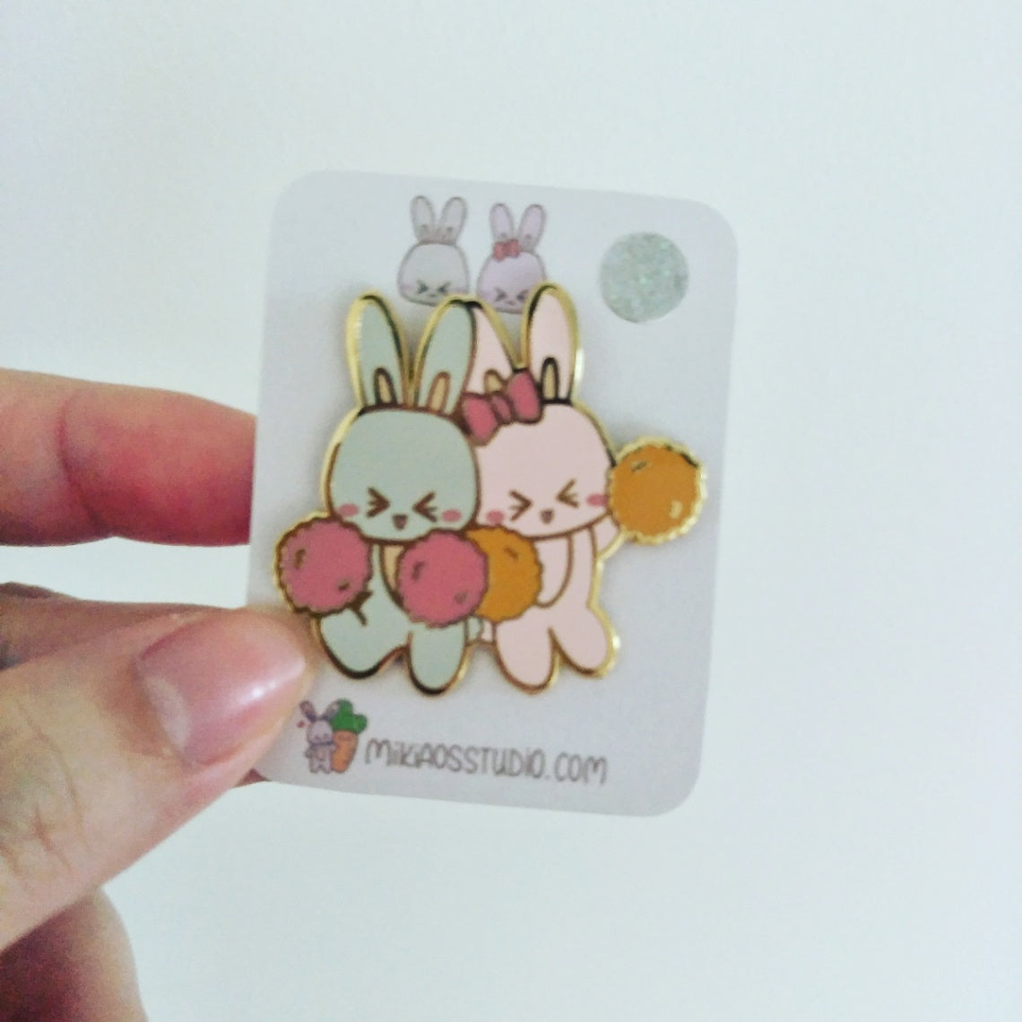 [Pin] Cheerleading Bunnies Enamel Pin