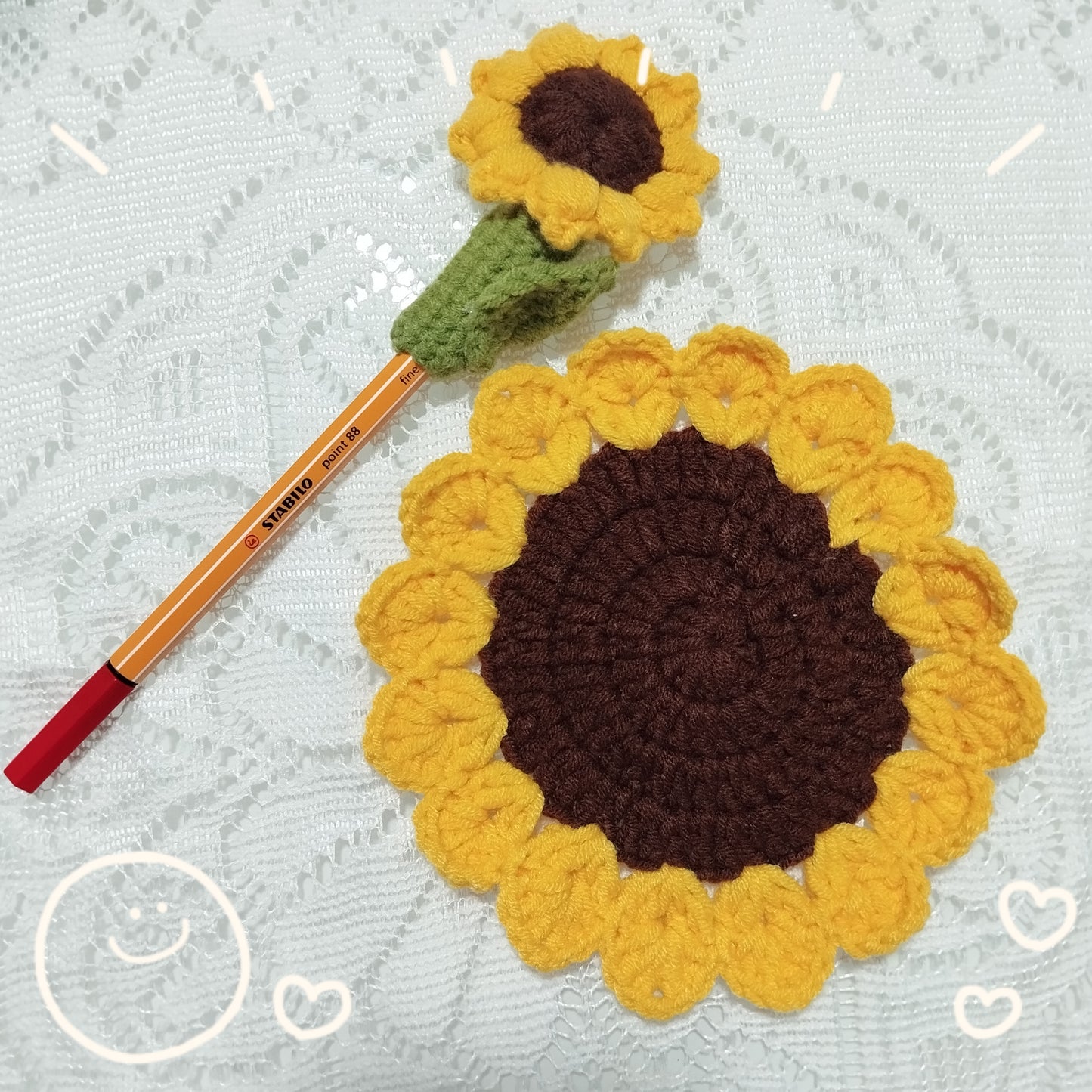 [Crochet] Sunflower Bliss Gift Set