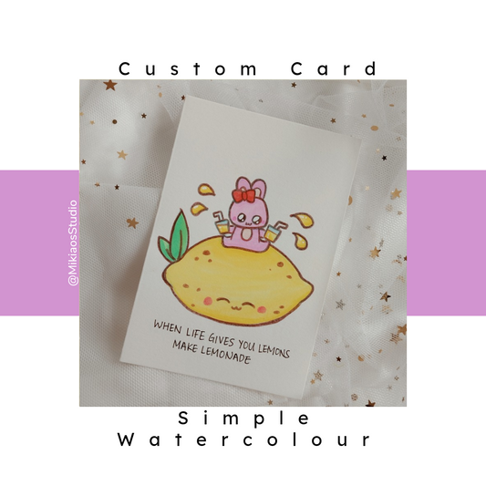 [Card-Handmade] Custom Watercolour Card