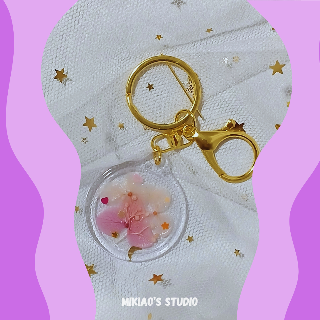 Pressed Flower Keychains