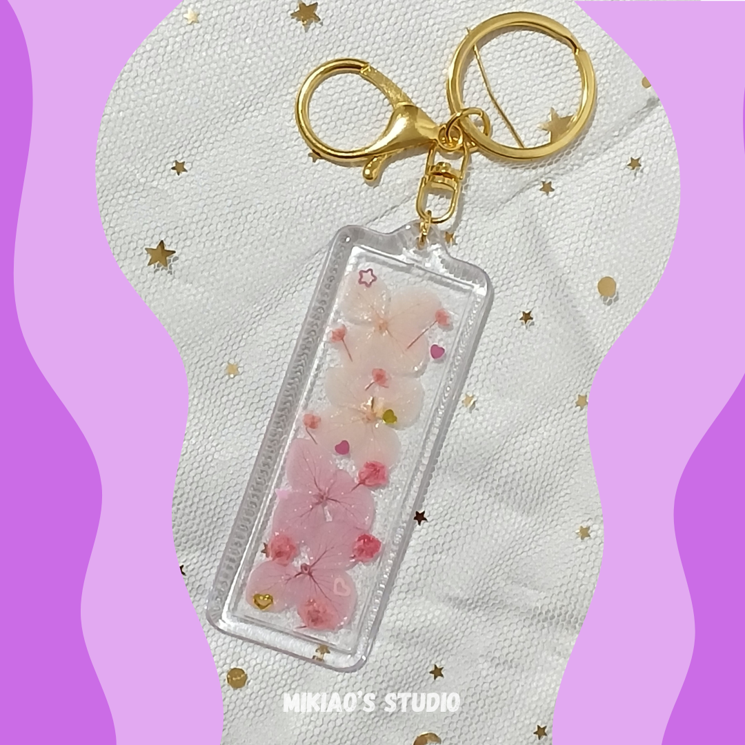 Pressed Flower Keychains
