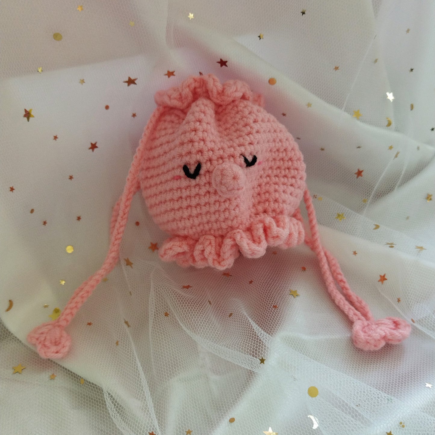 [Crochet] Octopus pouch