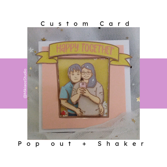 [Card-Handmade] Custom Pop Out and Shaker Card