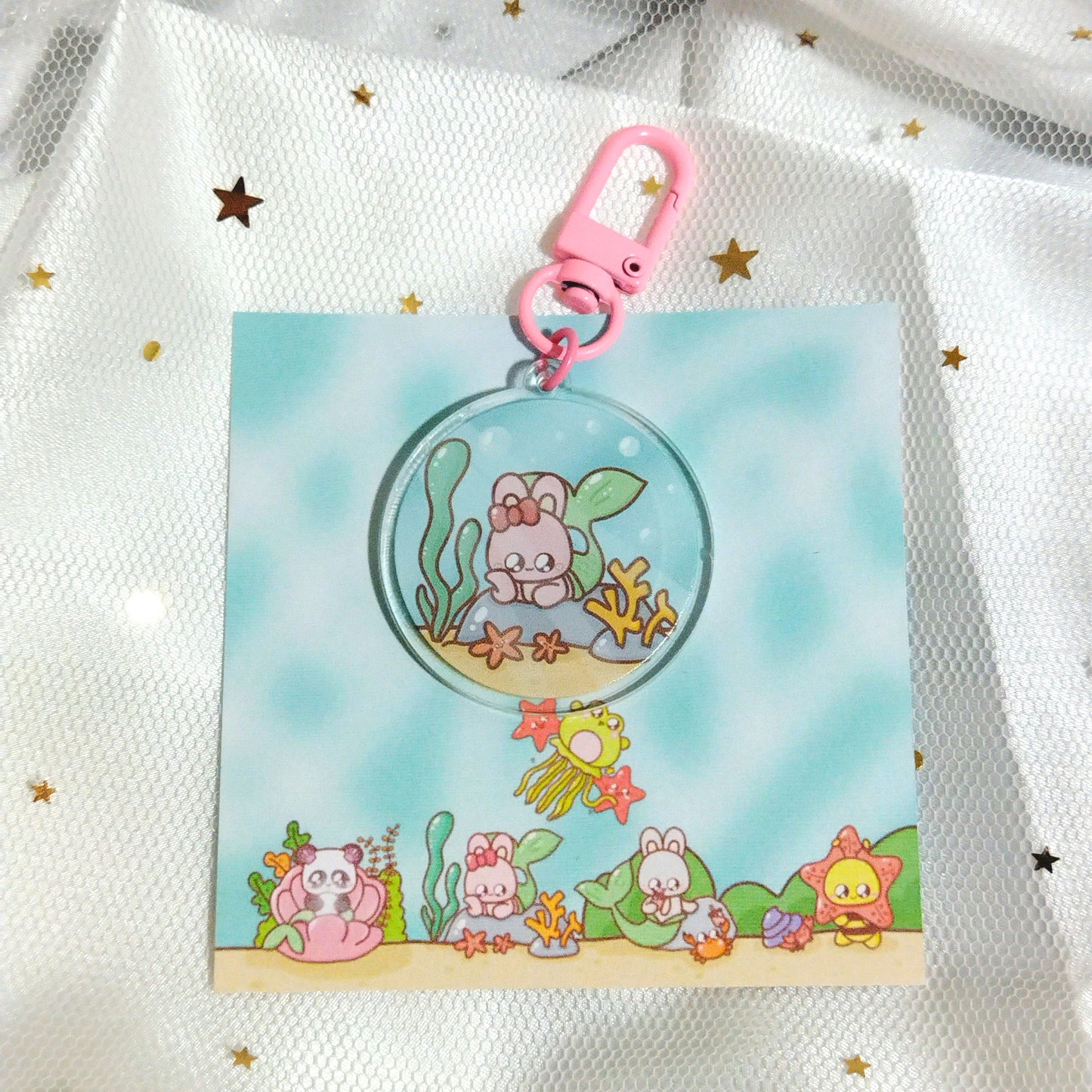 [Keychain] Merbunnies and Friends