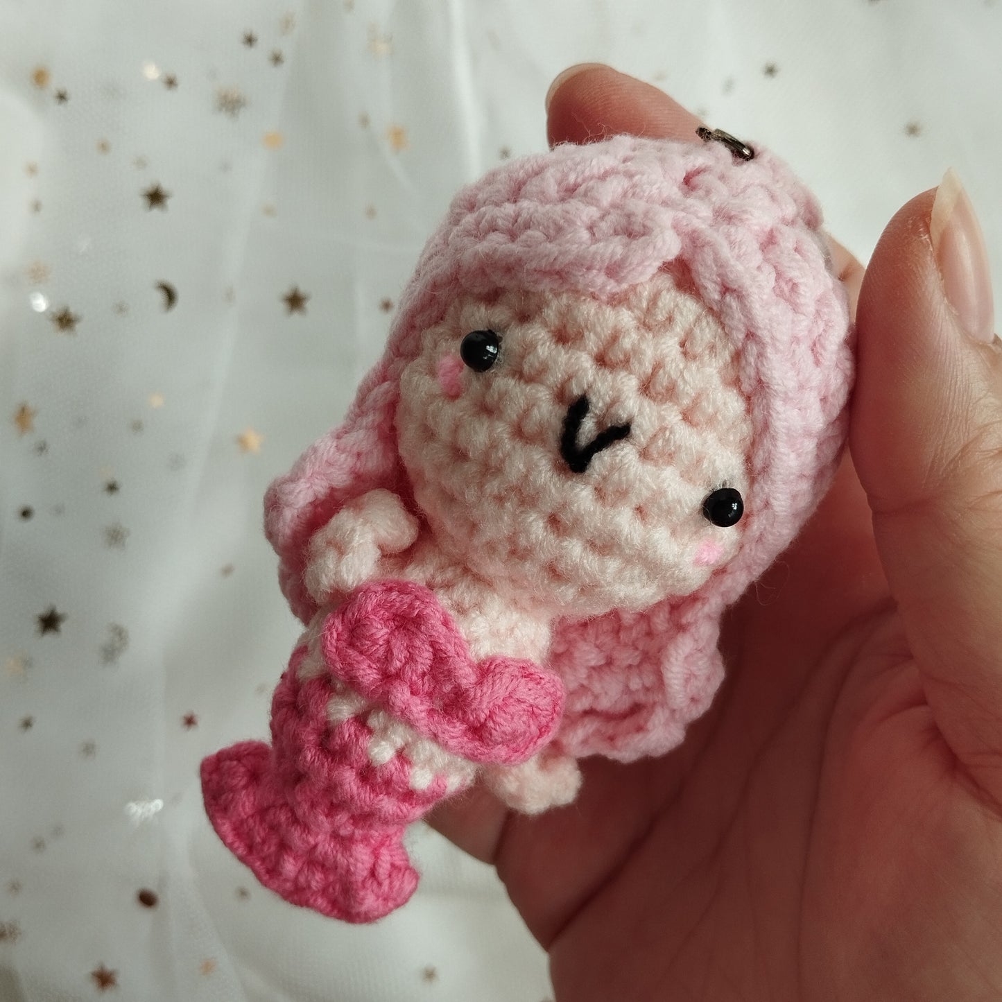 [Crochet] Pretty mermaids keychain