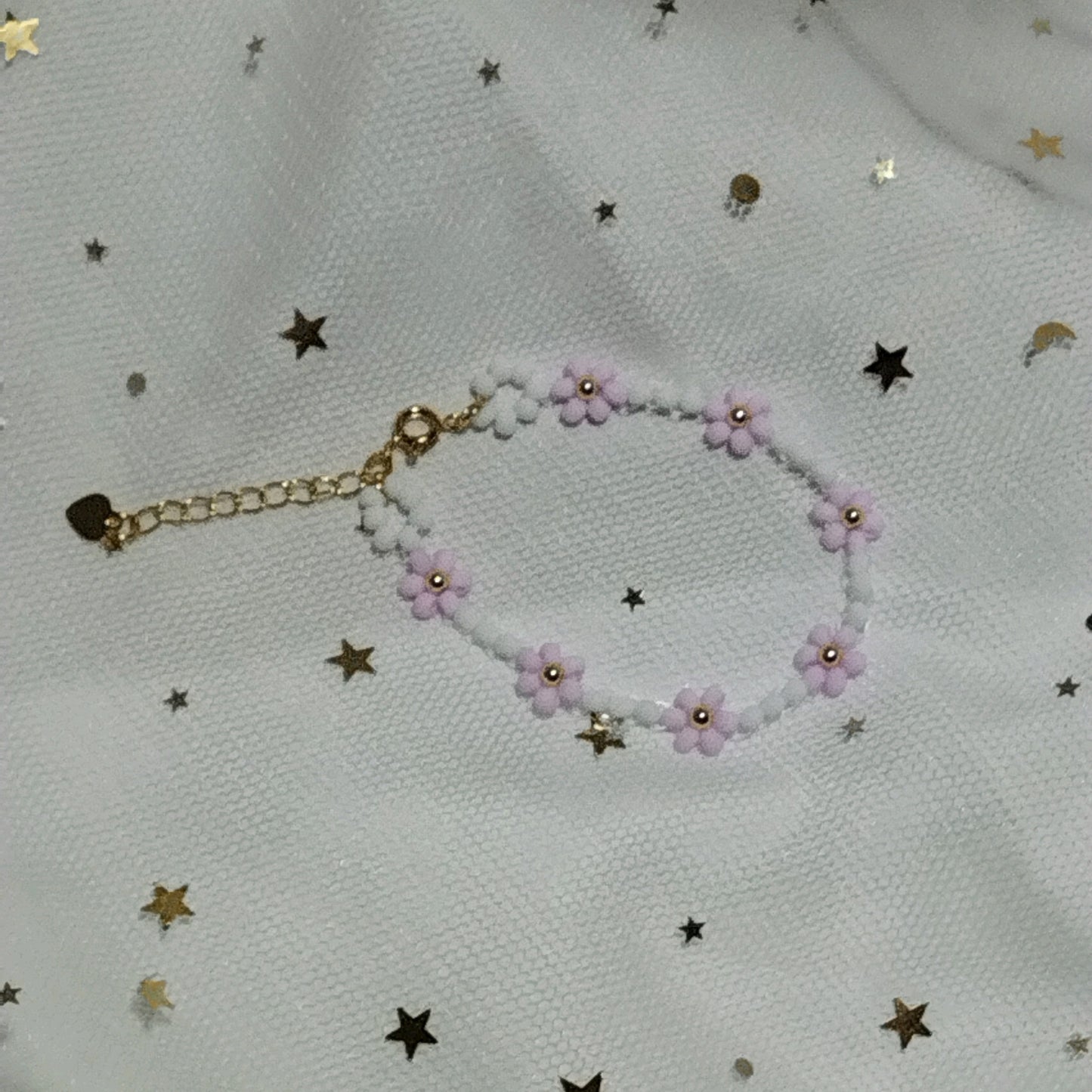 [Bracelets] Dainty Daisies Bracelet