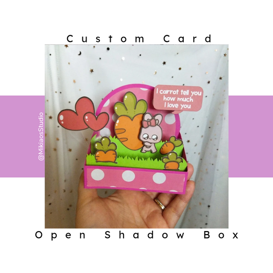 [Card-Handmade] Custom Open Shadow Box Card