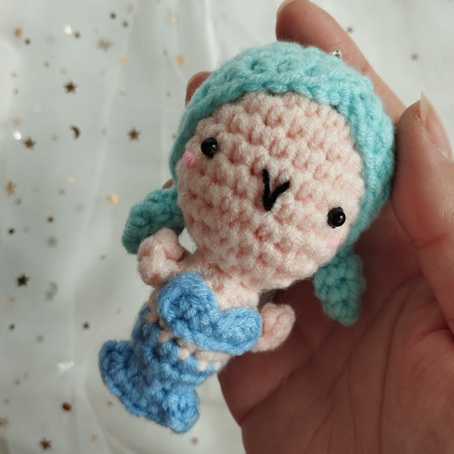 [Crochet] Pretty mermaids keychain