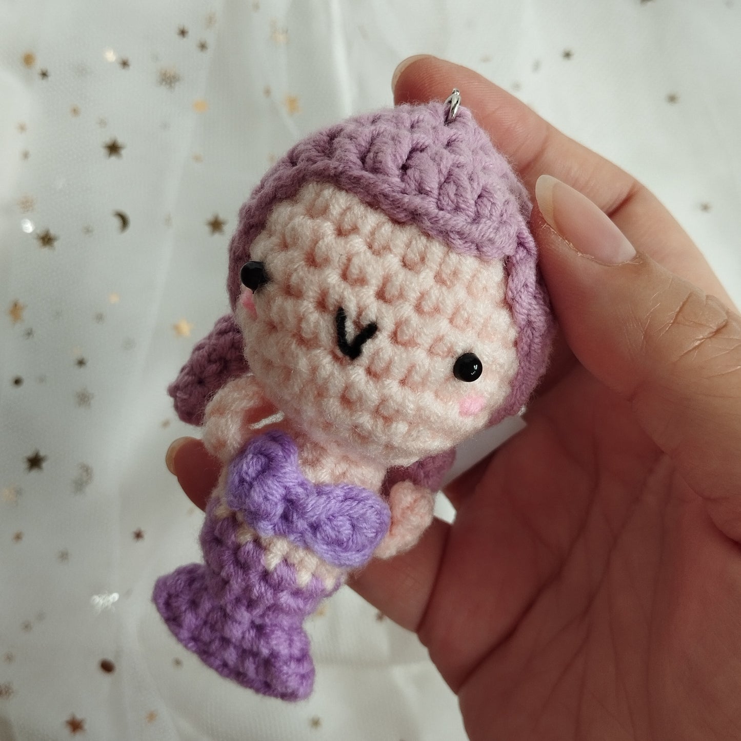 [Crochet] Pretty mermaids keychain