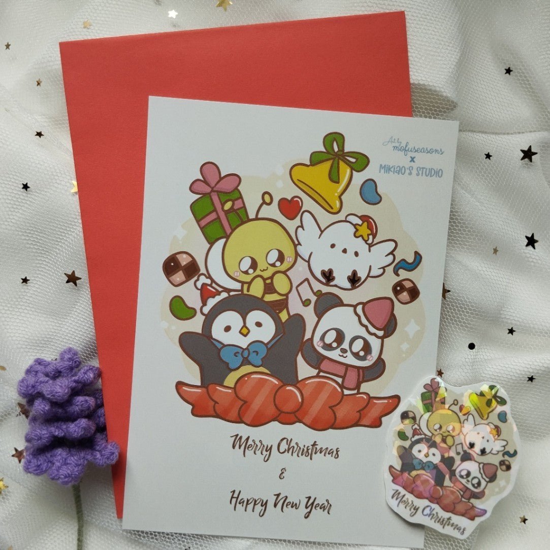 [Postcard] Christmas Card Collab with Mofuseasons