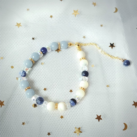 [Bracelet] Blue White Yuan Yang