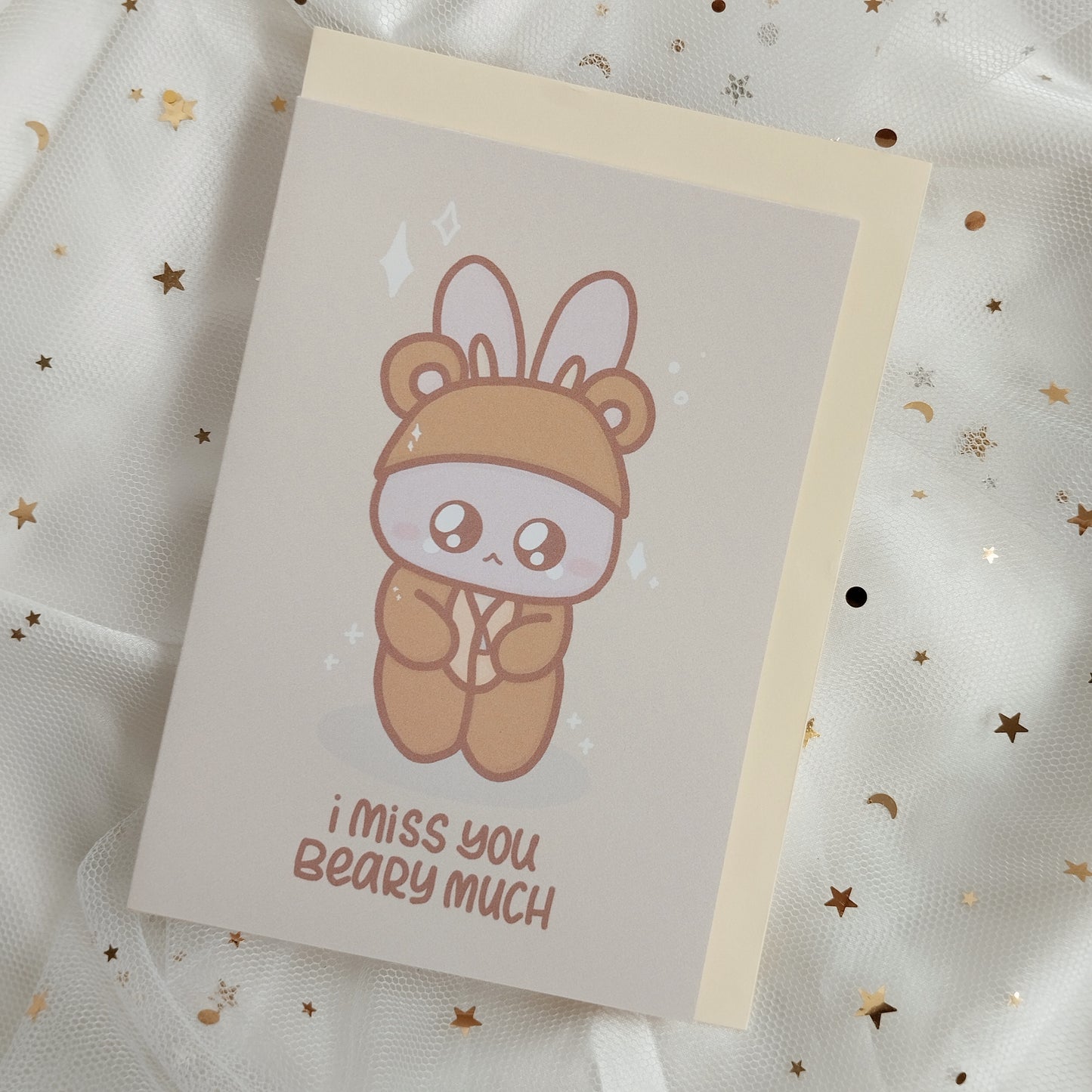 [Card] I Miss You Beary Much Greeting Card For Couples and Friends