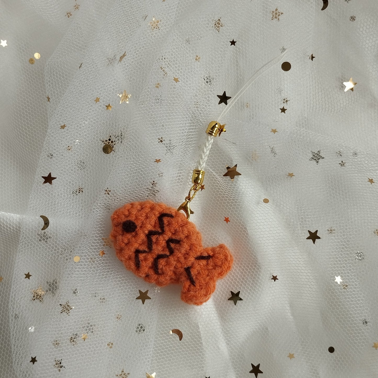 [Crochet] DIY Fish Cracker Keychain