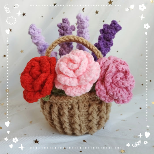 [Flower] Mini Flower Basket Flower Bouquet