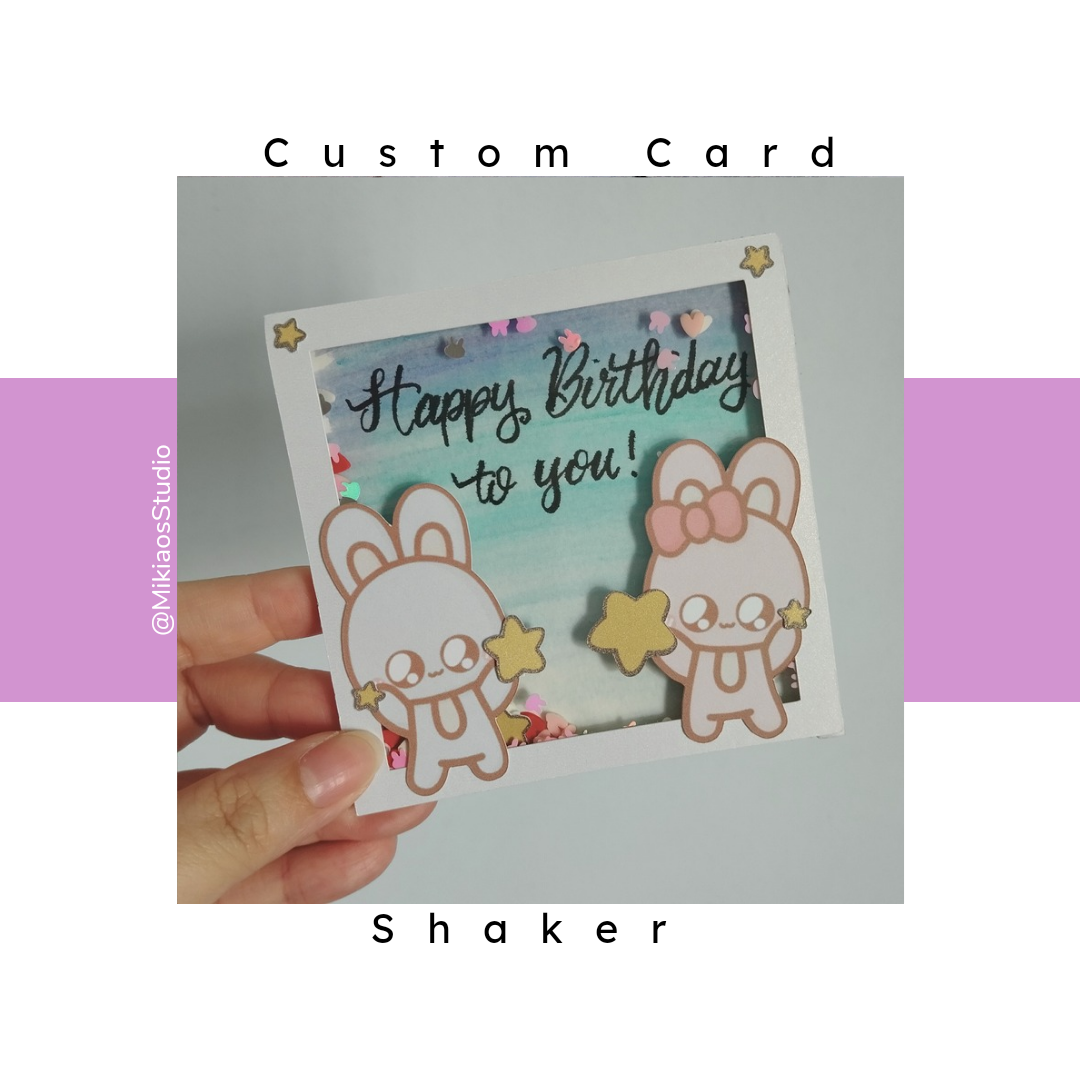 [Card-Handmade] Custom Shaker Card