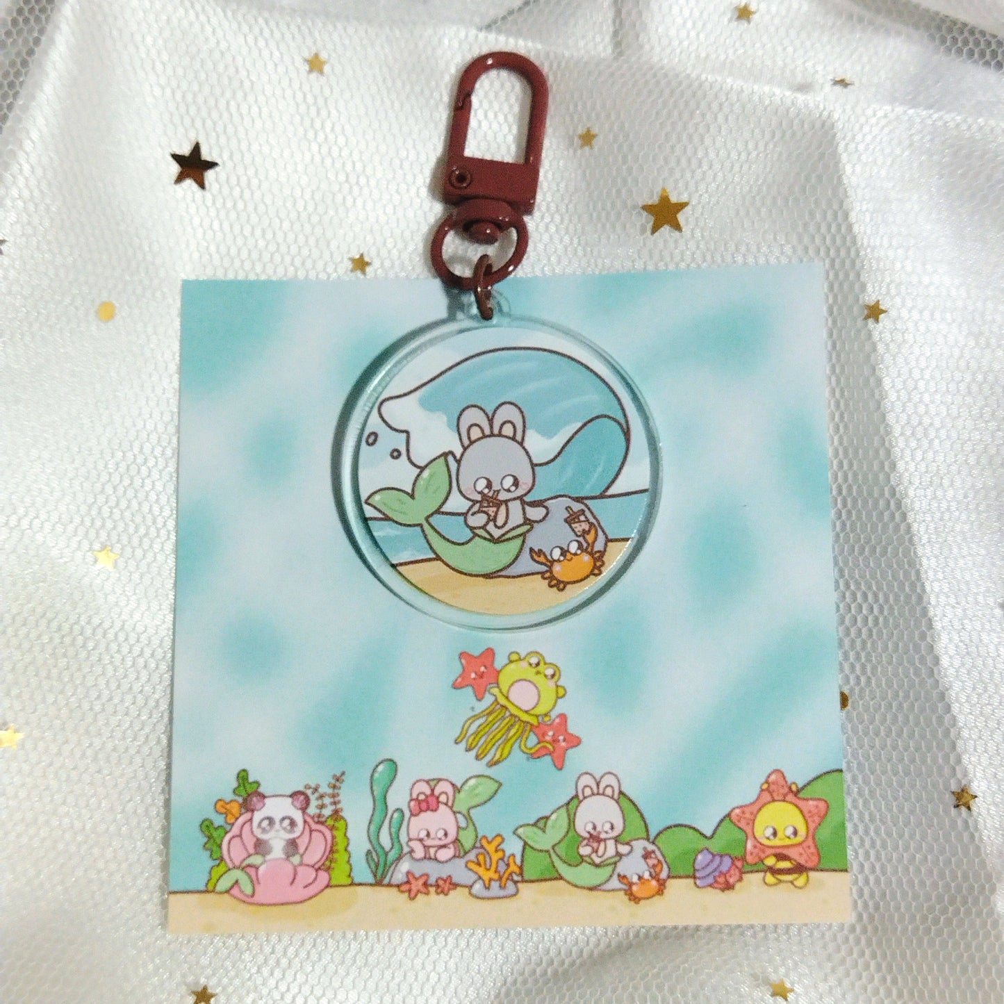 [Keychain] Merbunnies and Friends