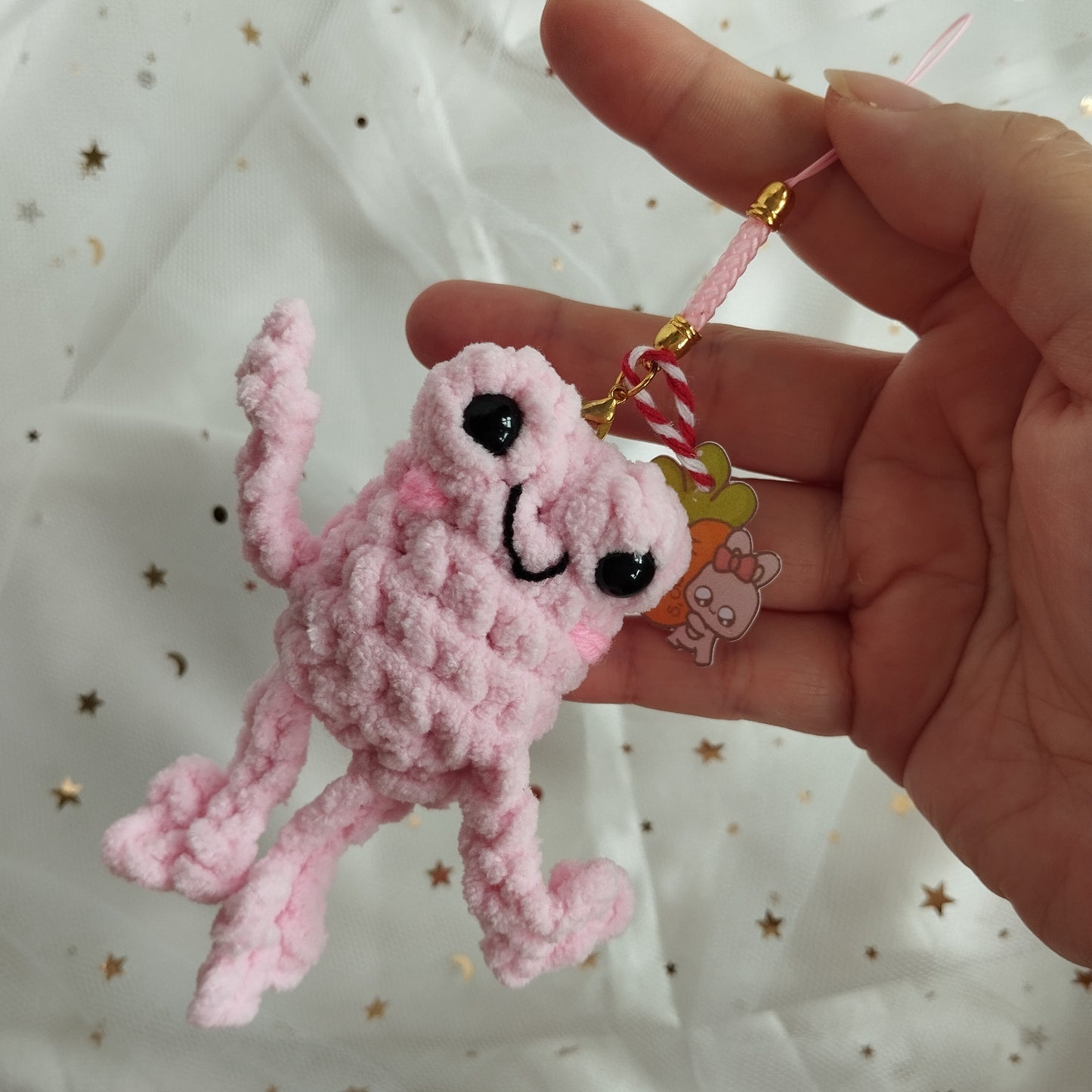 [Crochet] Long Legged Smiley Frog