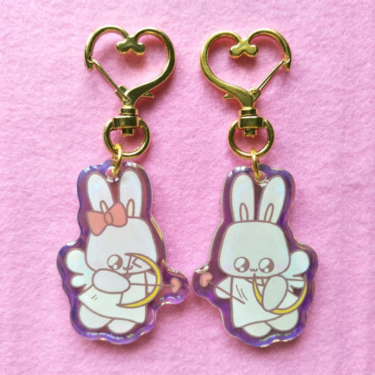 [Keychain] Cupid Bunnies