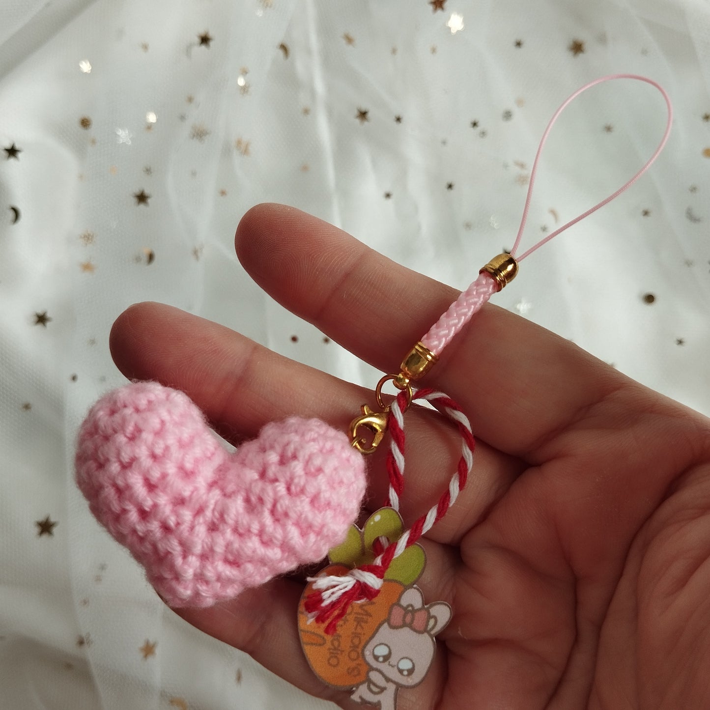 [Crochet] Hearts Strap